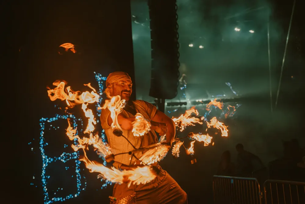 Fire performance at Sound Haven