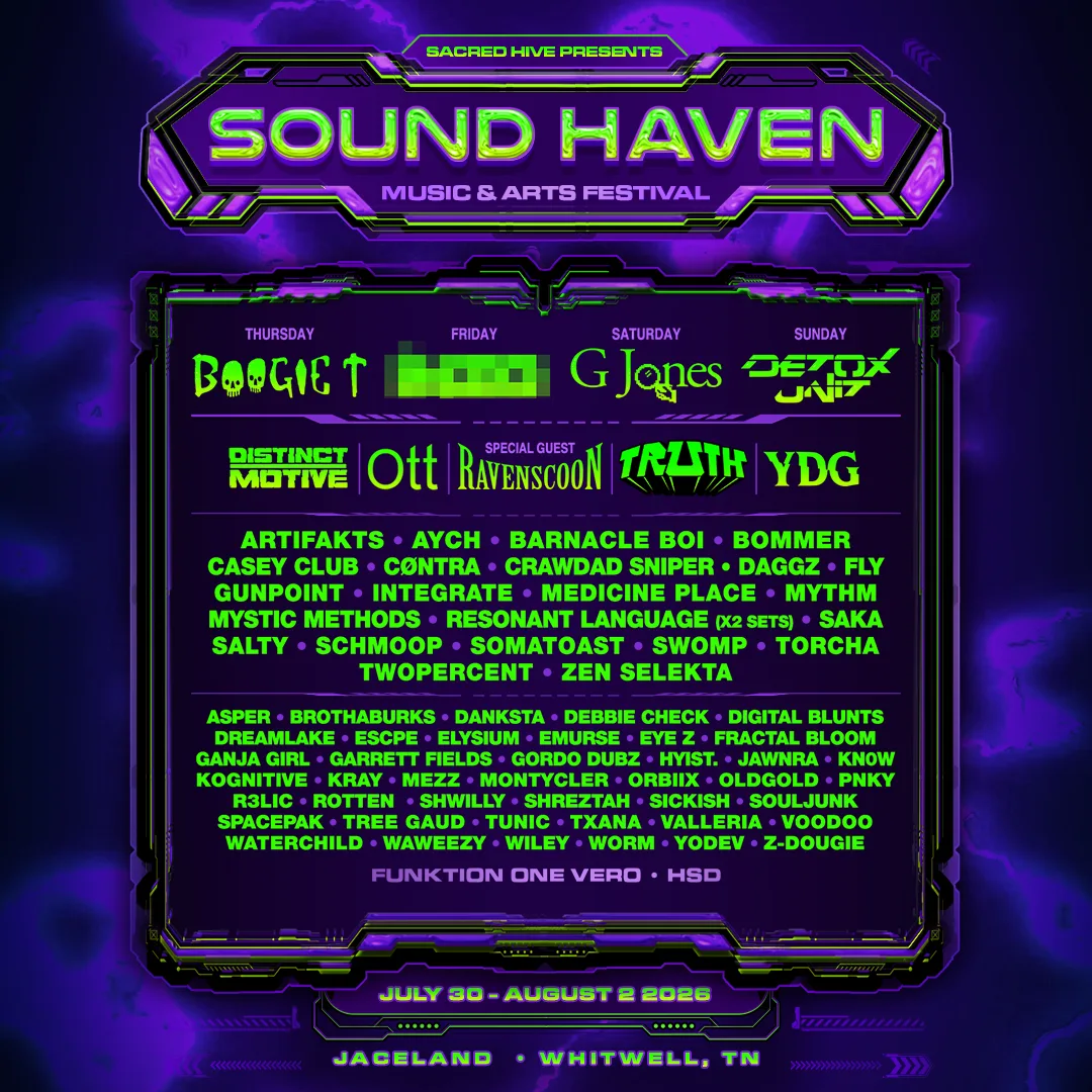 Flyer for Sound Haven Music Festival